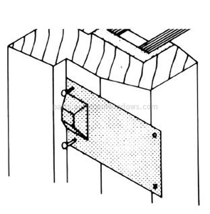 Wood Casement Stationary Window Sash Clip 0567508