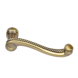 Hinged Patio Door Lever Handle, Antique Brass 2573726