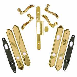 Covington™ Double Door Complete Trim Set in Bright Brass