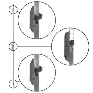 A-Series Hinged Door Active Panel 3-Point Lock Mechanism 9014688