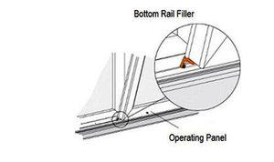 Gray Bottom Rail Filler 2641408 | Andersen Doors Andersen 400 