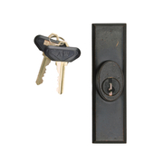 2573088 Yuma Gliding Door Lock Distressed Bronze