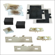 White Exterior with Black Interior Hardware Kit Image