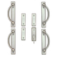 Gliding Patio Door Hardware - Complete Trim Set