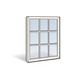 White Casement Sash Size CXW135 - 1348183