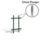 Double-Hung Prairie 2x3 Grille with Chisel Plunger