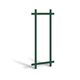 Patio Door Forest Green Prairie Grille 3x5