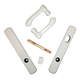 Albany Double Door Exterior Trim Set in White