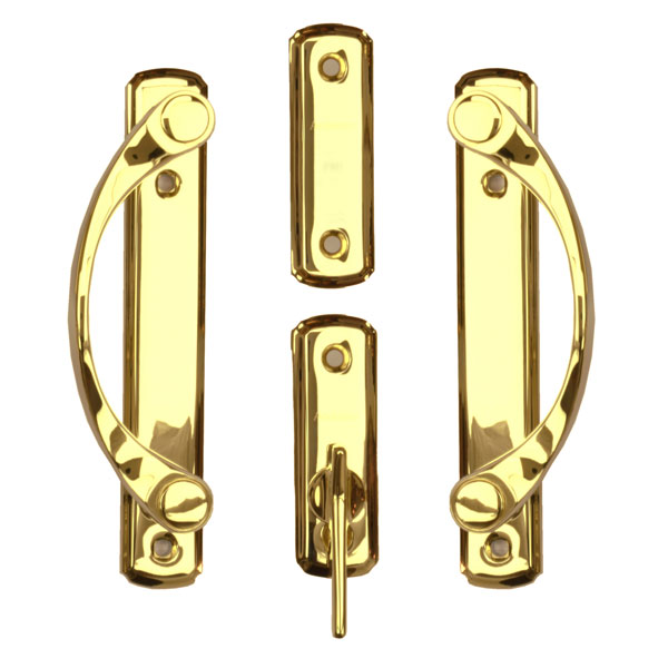 Newbury Bright Brass Trim Set 2565684| Andersen Doors Andersen A-Series Gliding  Patio Door Newbury Trim Sets