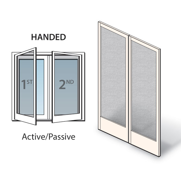 400 Series Frenchwood® Hinged Patio Door Insect Screen Kit Hinged 