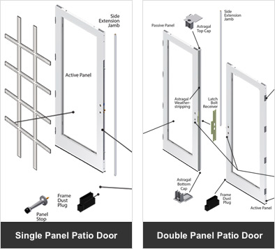 Andersen Windows - 200 Series Hinged Patio - Door Parts